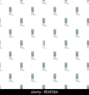 Inhaler pattern seamless vector repeat for any web design Stock Vector