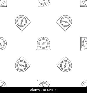 Swim clock icon. Outline illustration of swim clock vector icon for web design isolated on white background Stock Vector