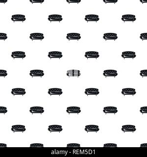 Old sofa pattern seamless vector repeat geometric for any web design Stock Vector