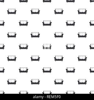 Leather sofa pattern seamless vector repeat geometric for any web design Stock Vector