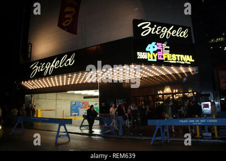 New York, NY - September 27: (Exterior) at the New York Film Festival premiere of 'Wendy & Lucy' at Ziegfeld Theater on Saturday, September 27, 2008 i Stock Photo