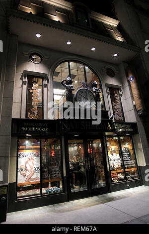 New York, NY - February 16: (Exterior) at the Esquire Home at Nat Sherman launch at Nat Sherman Flagship Store on Wednesday, February 16, 2011 in New  Stock Photo