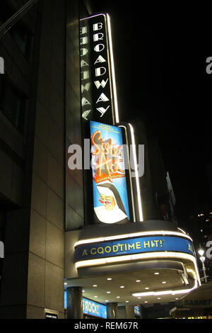 New York, NY - June 08: (Exterior) at the arrival of Joan Rivers to 'Sister Act' On Broadway at Broadway Theatre on Wednesday, June 8, 2011 in New Yor Stock Photo