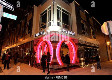 New York, NY - February 17: (Exterior) at the Fushimi Williamsburg Opening at Fushimi Restaurant Williamsburg on Friday, February 17, 2012 in New York Stock Photo