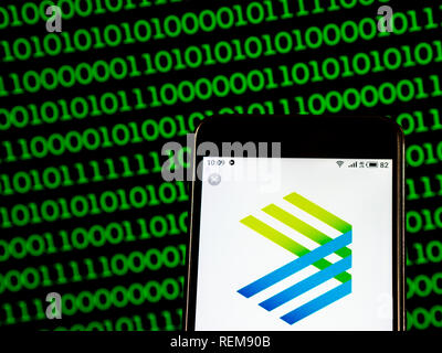 Enable Midstream Partners Company logo seen displayed on a smart phone Stock Photo