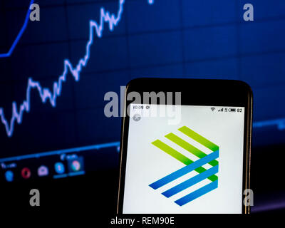 Enable Midstream Partners Company logo seen displayed on a smart phone Stock Photo