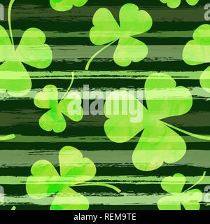 St. Patricks day vector seamless background Stock Vector