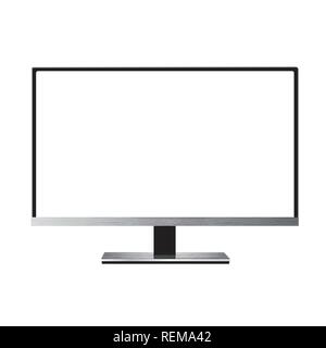 Led monitor computer vector Stock Vector