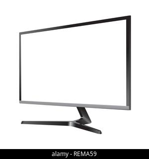 Led monitor mockup vector Stock Vector