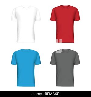 Tshirt mockup template Stock Vector