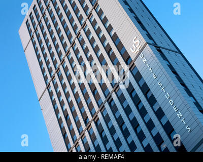 Sky Plaza residential skyscraper housing student accommodation in Leeds West Yorkshire England Stock Photo