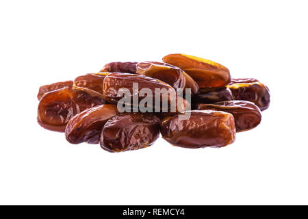 Dates fruits isolated on white background Stock Photo