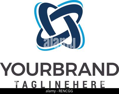 Rotation energy logo design template elements Stock Vector