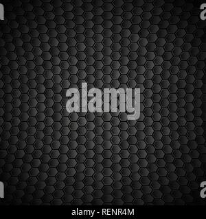 geometric polygons texture, black metallic background Stock Vector