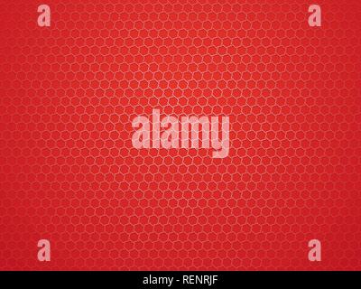abstract red geometric hexagon background Stock Vector