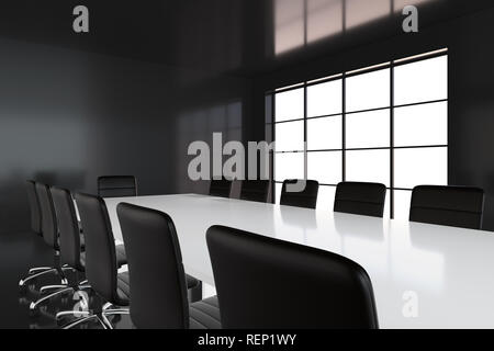 Modern office interior. Meeting room. 3d rendering. Stock Photo