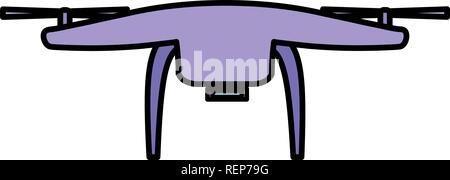 Drone icon Over white background, vector illustration Stock Vector