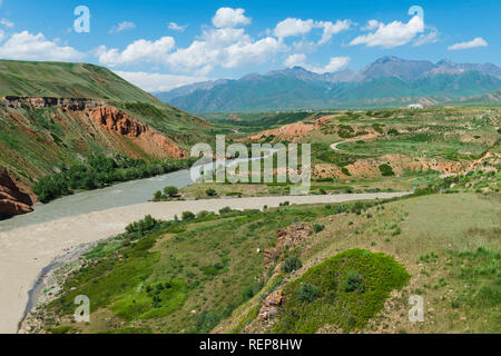 Eki Naryn gorge, Naryn Region, Kyrgyzstan Stock Photo