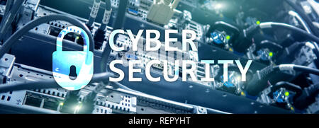 Cyber security, data protection, information privacy.Internet and technology concept Stock Photo