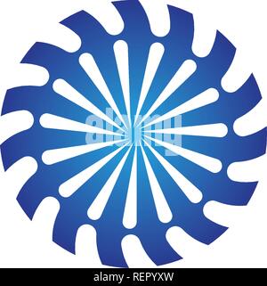 vortex circle logo and symbols template icons Stock Vector