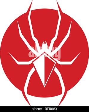 Spider logo vector illustration Stock Vector