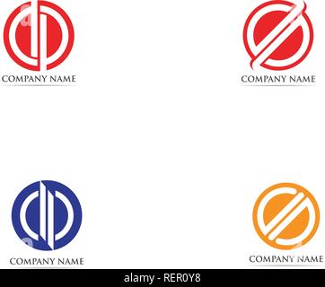 vortex circle logo and symbols template icons Stock Vector