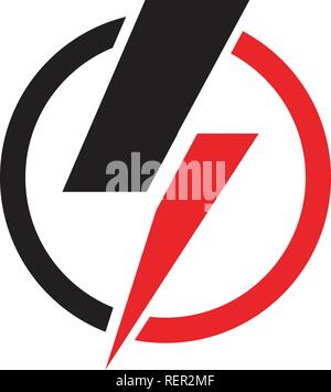 Lightning Logo Template Stock Vector
