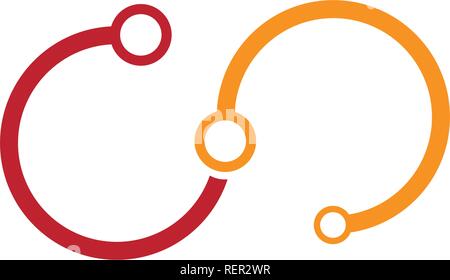 circuit technology ilustration Stock Vector