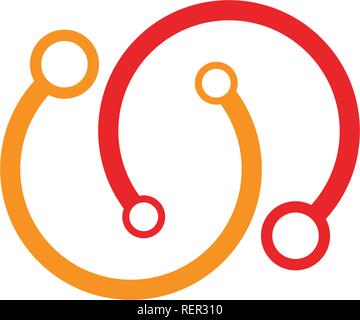circuit technology ilustration Stock Vector