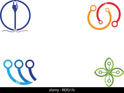 circuit technology ilustration Stock Vector