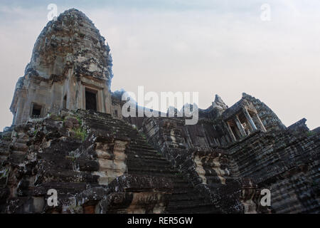 The central temple called the Bakan, Angkor Wat, Siem Reap, Cambodia Stock Photo