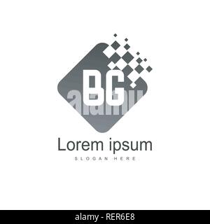 Letter Logo BG Template Vector Design Stock Vector