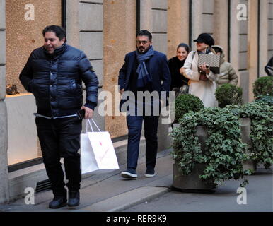 Milan, Rino Gattuso with the whole family for lunch in the center The ... pic