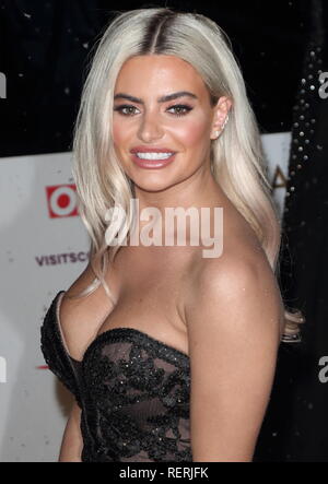 London, UK. 22nd Jan, 2019. Megan Barton Hanson seen on the red carpet during the National Television Awards at the O2, Peninsula Square in London. Credit: Keith Mayhew/SOPA Images/ZUMA Wire/Alamy Live News Stock Photo