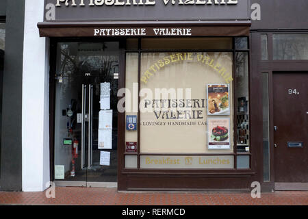 A closed down Patisserie Valerie store in Debenhams Newport