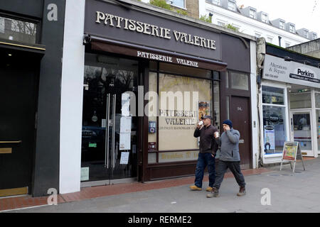 A closed down Patisserie Valerie store in Debenhams Newport