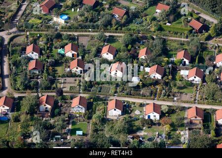 One-familiy houses and multi-family houses, estate, Muenster, North Rhine-Westphalia Stock Photo