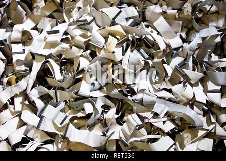 Electronic scrap, sorted used computer parts, at a recycling yard, Germany Stock Photo