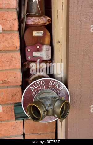 Fire Hose Dry Riser Inlet Valve High Rise Building Hose Stock Photo - Alamy