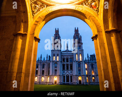 All Souls College, Oxford University, Oxford, Oxfordshire, England, UK, GB.