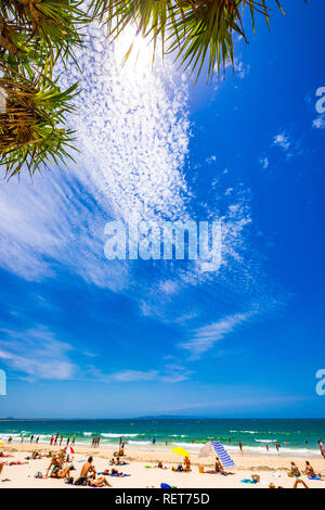 Beautiful sunny summer's day on Noosa Beach, Sunshine Coast, Queensland, Australia. Stock Photo