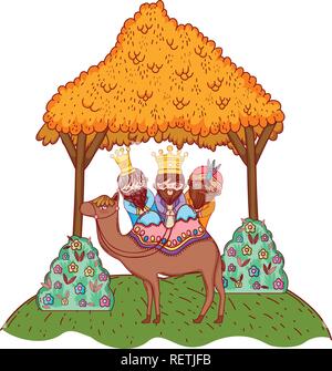 magi biblical characters Stock Vector