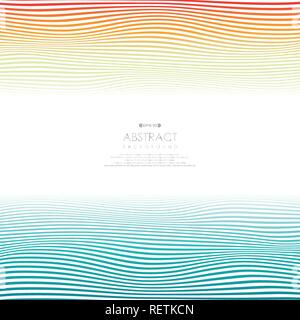 Abstract of nature summer colorful stripe line, vector eps10 Stock Vector