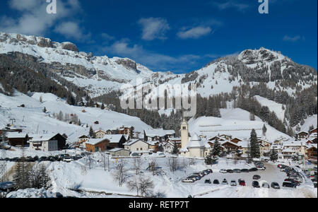 Alpine resort Arabba, Dolomites, Italy Stock Photo