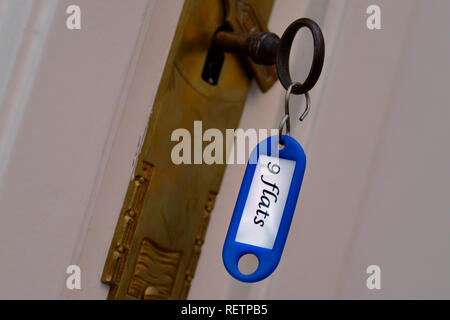 keys for holiday apartment, 9flats Stock Photo