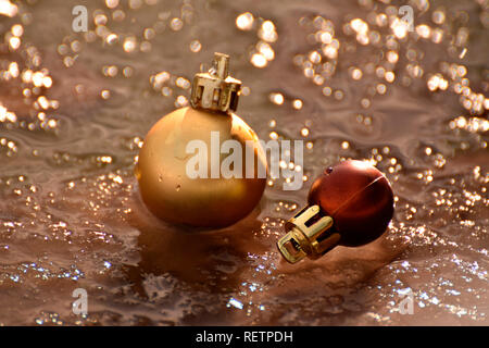 Christmas tree ornaments Stock Photo