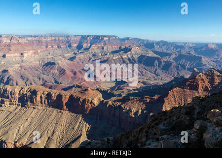 Morning view from Lipan Point, South Rim, Grand Canyon National Park, Arizona, United States. Stock Photo
