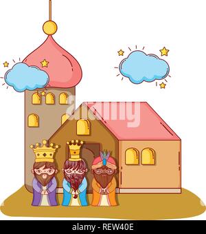 magi biblical characters Stock Vector