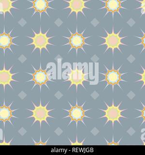 Abstract ethnic geometric seamless pattern with stars 10 eps Stock Vector