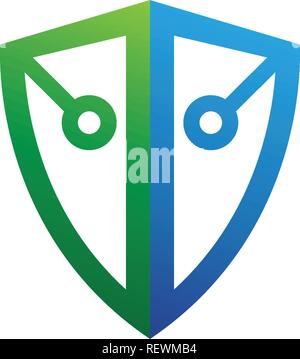 Shield logo and symbol vector Stock Vector